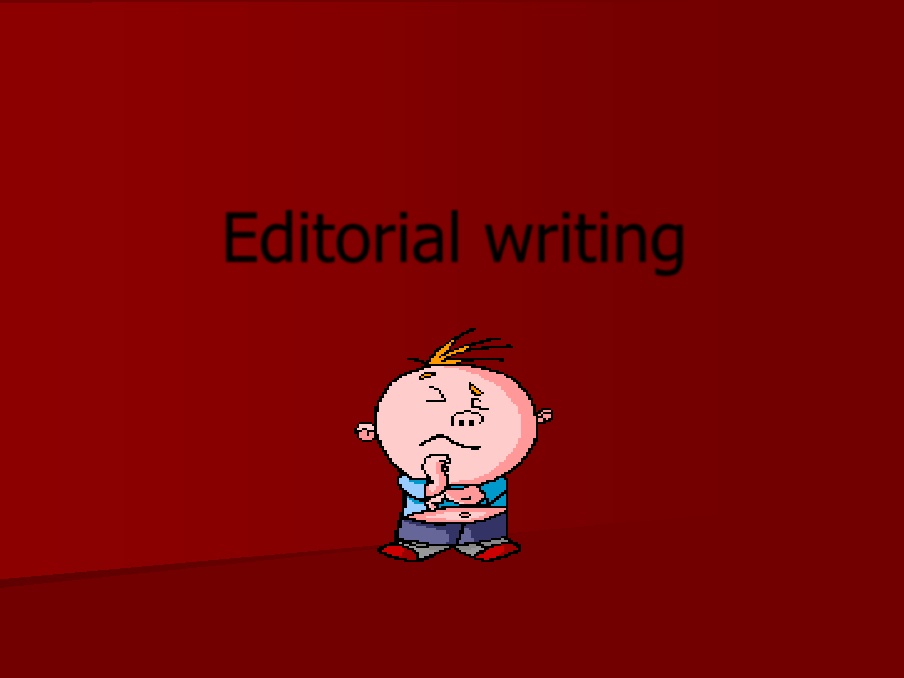 how to write an editorial response